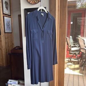 Splendid Deep Blue Long Sleeve Dress